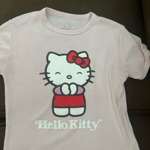 Hello Kitty Light Pink Tee with Red Accents